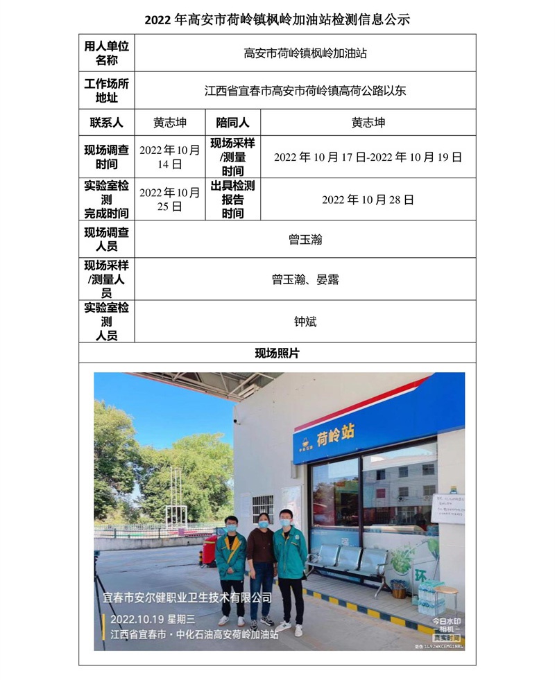 2022年高安市荷岭镇枫岭加油站检测信息公示-1.jpg