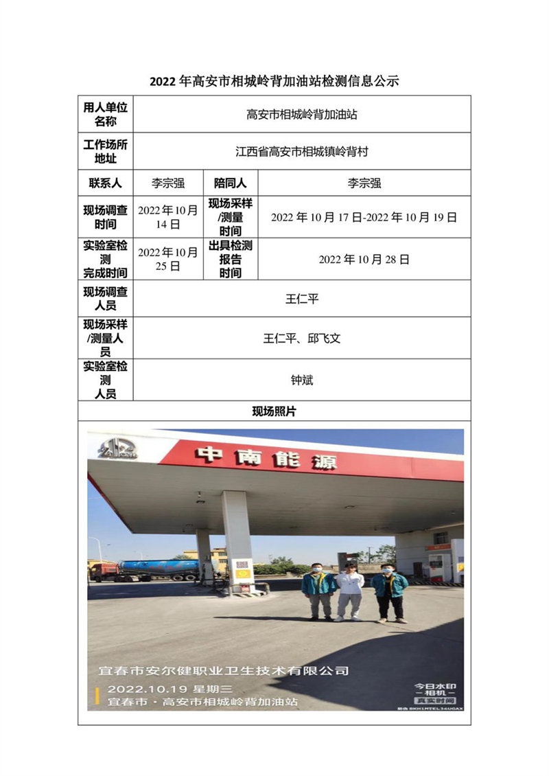 2022年高安市相城岭背加油站检测信息公示-1.jpg
