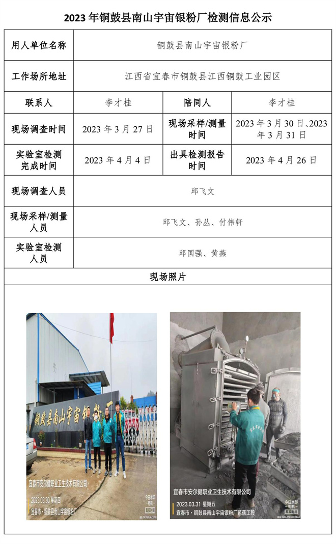 2023年铜鼓县南山宇宙银粉厂检测信息公示.jpg