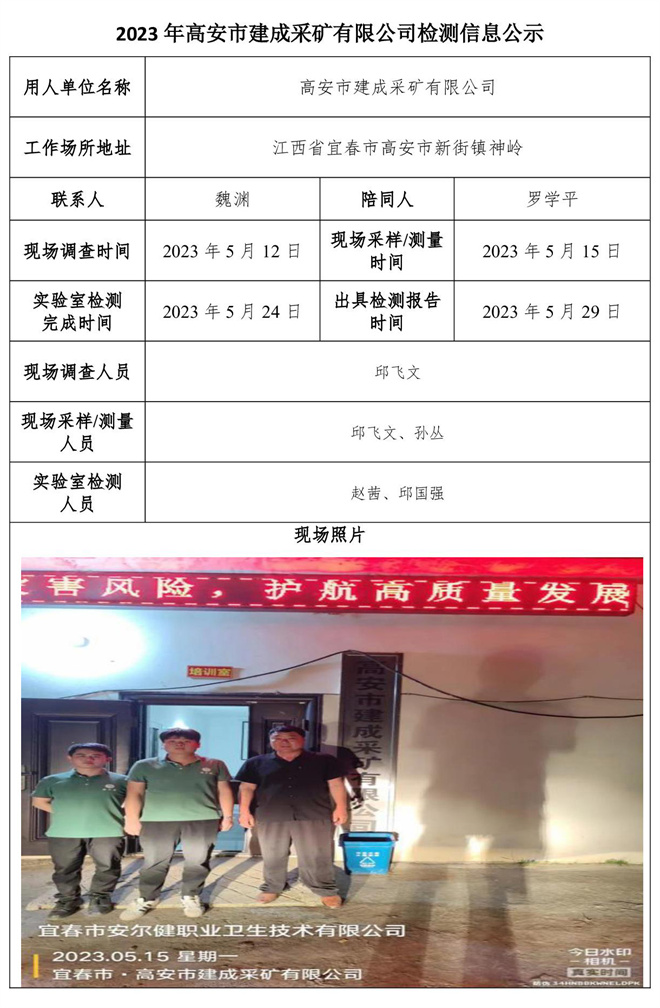 2023年高安市建成采矿有限公司检测公示信息.jpg